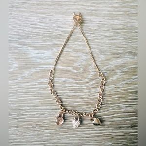 Michael Kors Heart Charm Slider Bracelet